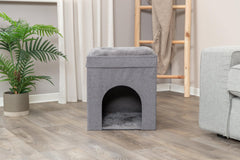 TRIXIE Crazy Cube cabane en MDF robuste pour chat.