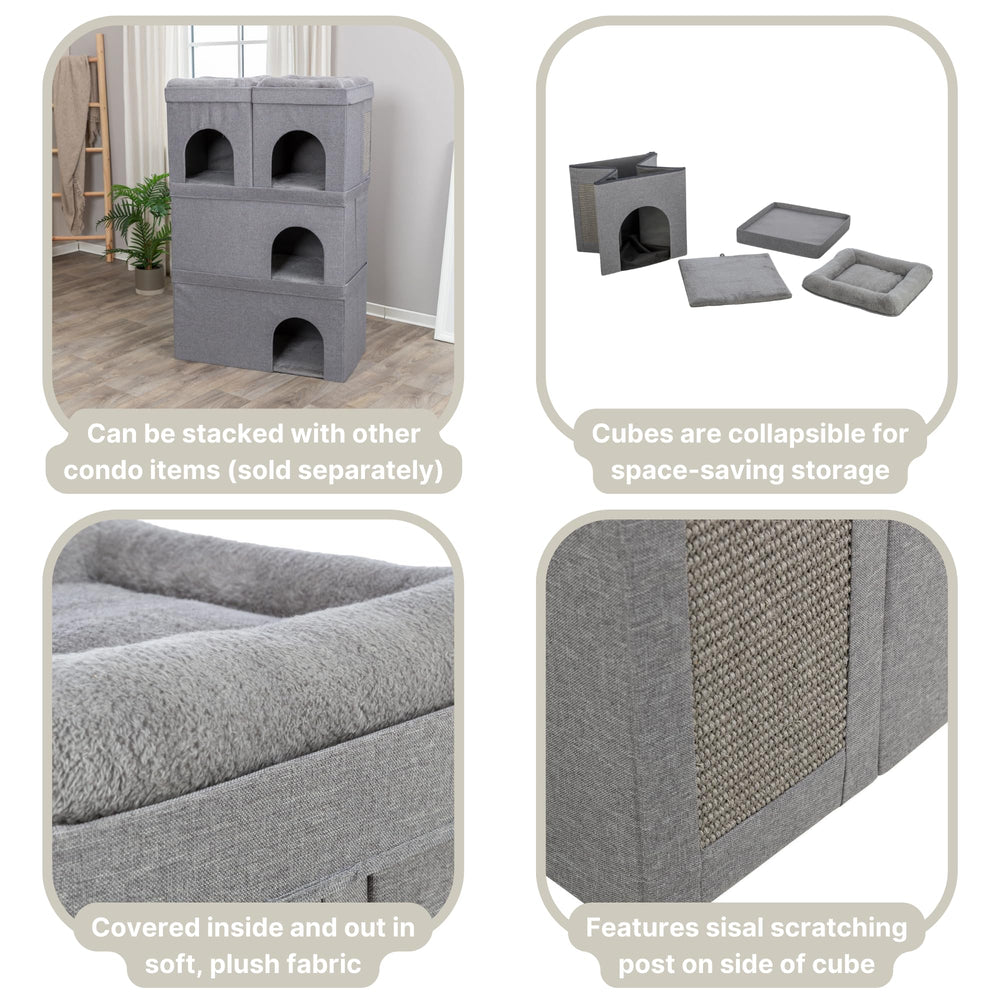 TRIXIE Crazy Cube montage sans outils pour installation rapide.
