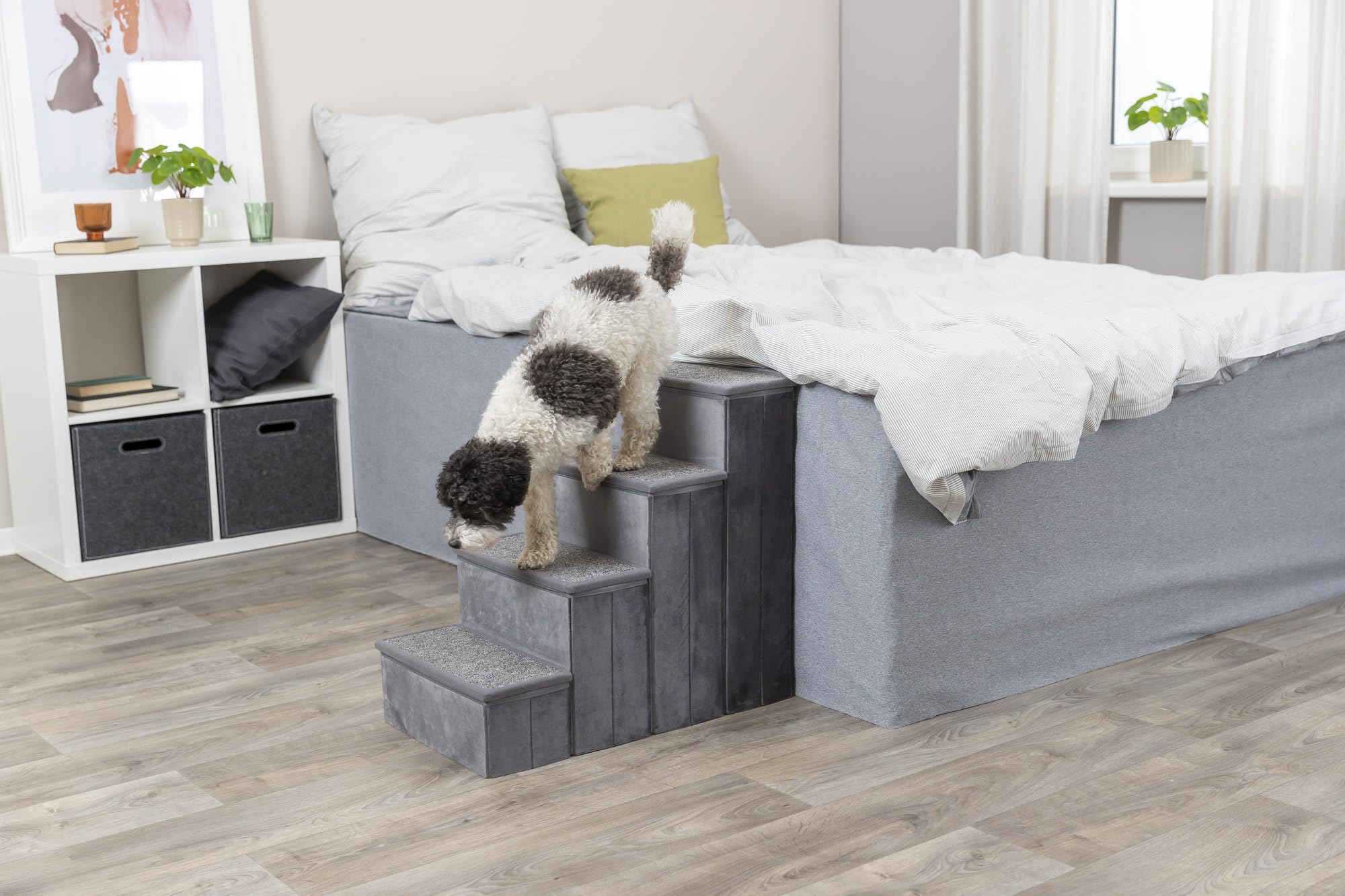 TRIXIE escaliers pliables avec rangement pour jouets