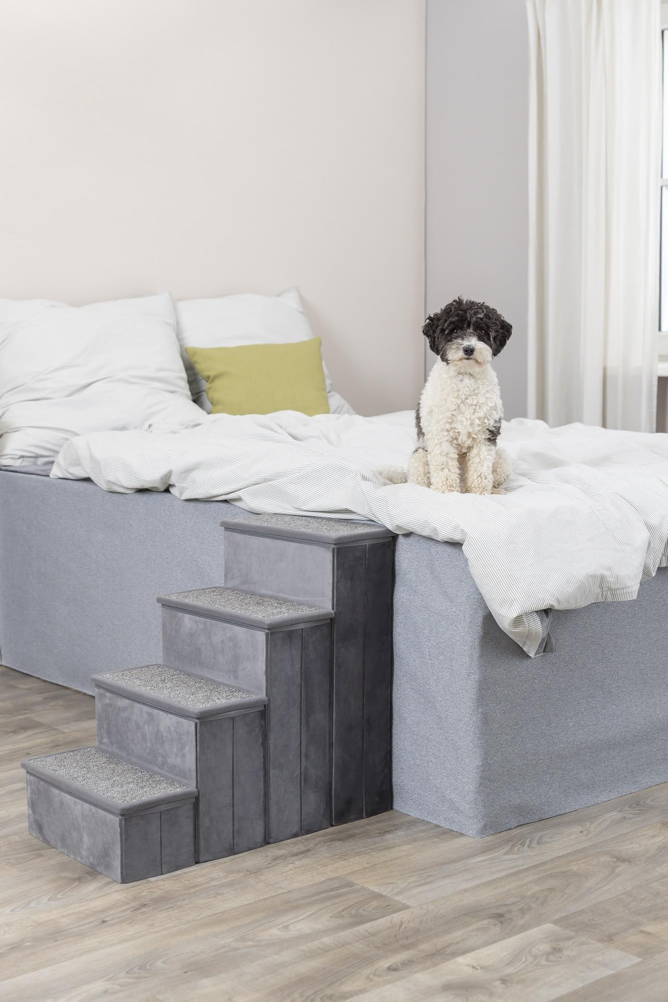 TRIXIE escalier velours leger pour petits chiens sur canapé