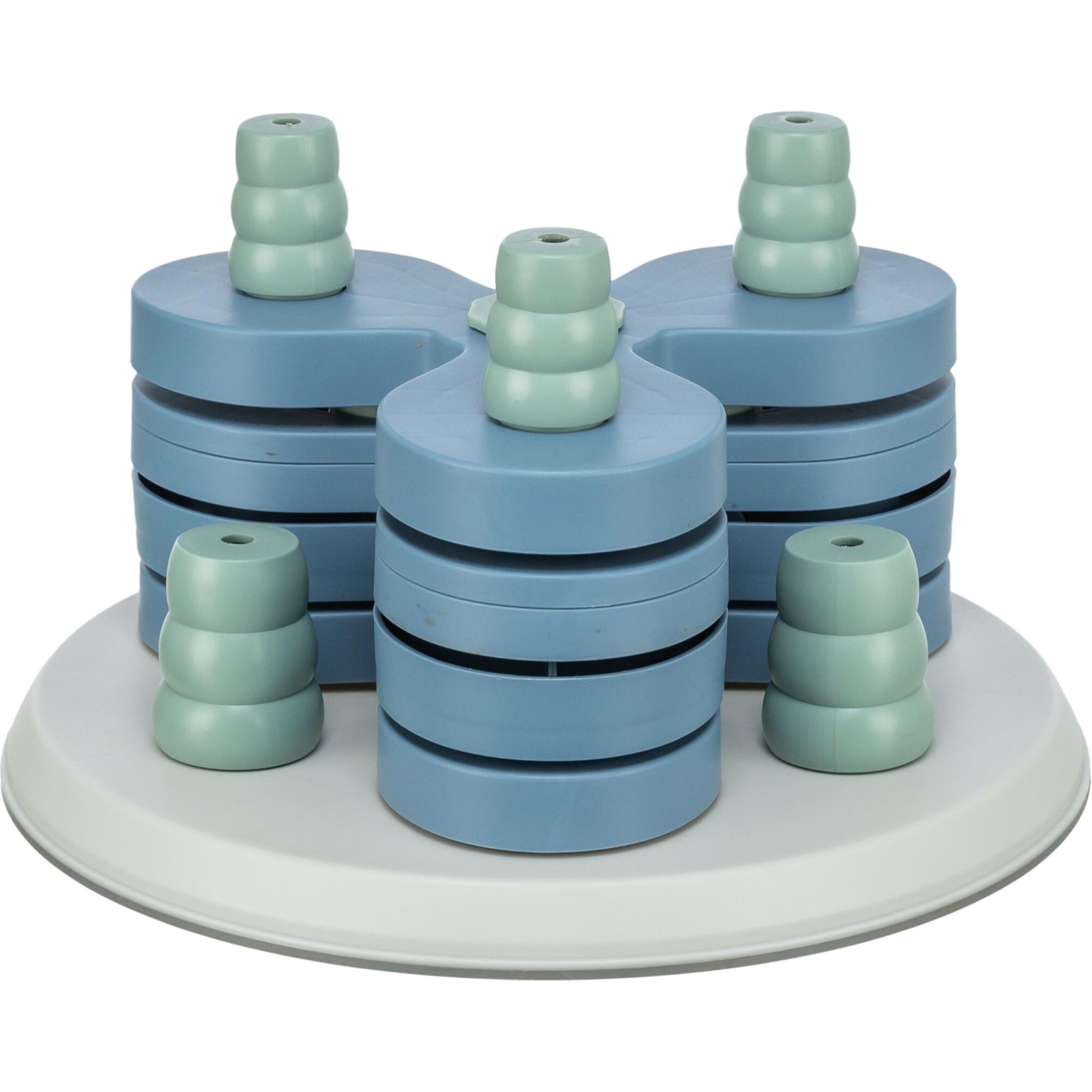 TRIXIE Flower Tower vue avant montrant le puzzle stimulant l’esprit du chien.