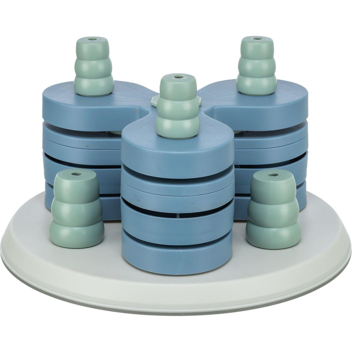 TRIXIE Flower Tower vue avant montrant le puzzle stimulant l’esprit du chien.