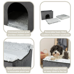 TRIXIE Harvey Cave — drap pluche amovible pour un couchage agréable et facile d’entretien.