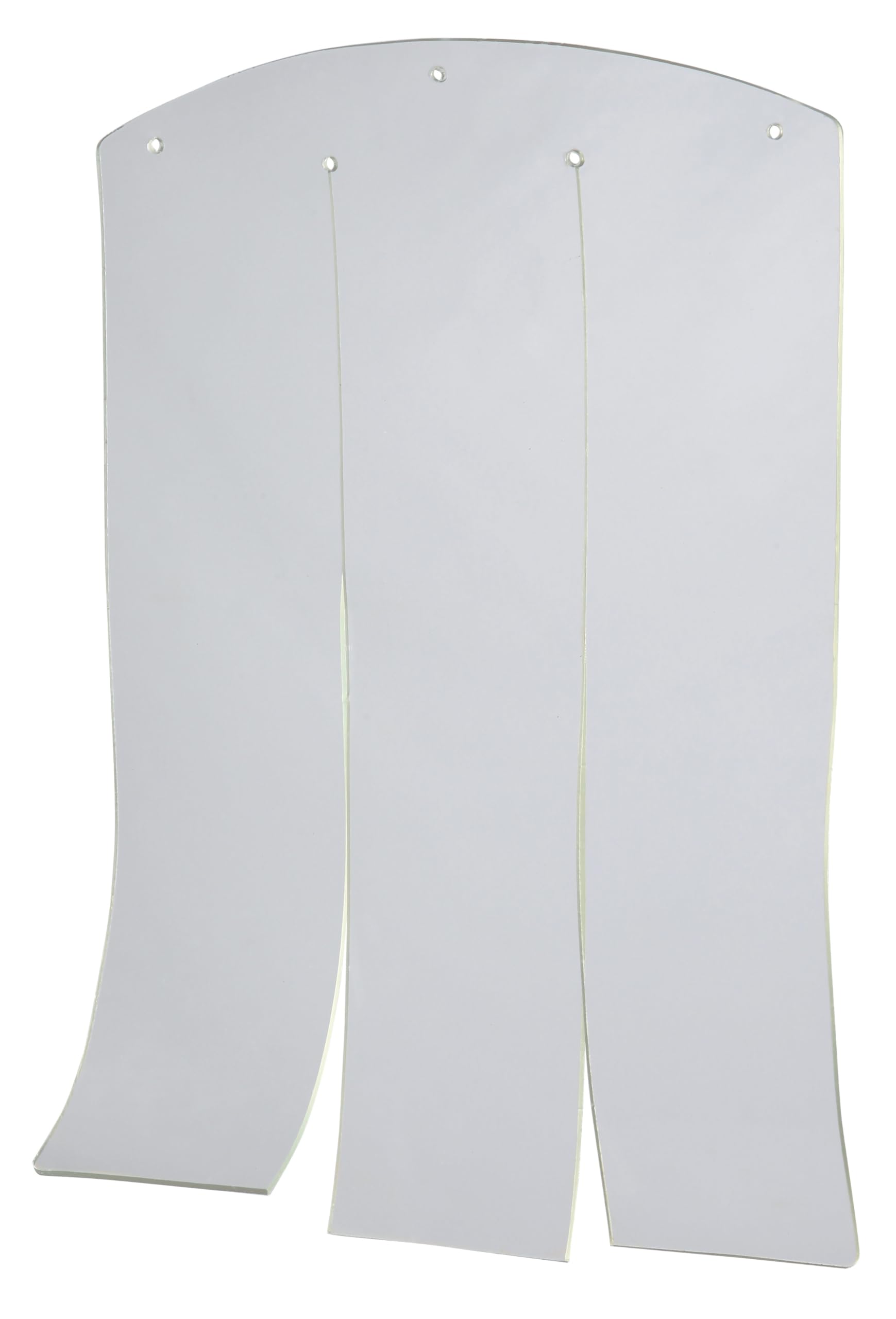 TRIXIE rideau porte en vinyle clair pour cabane en bois — protection contre le vent.