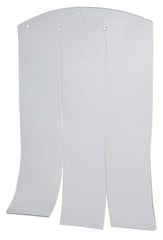 TRIXIE rideau porte en vinyle clair pour cabane en bois — protection contre le vent.