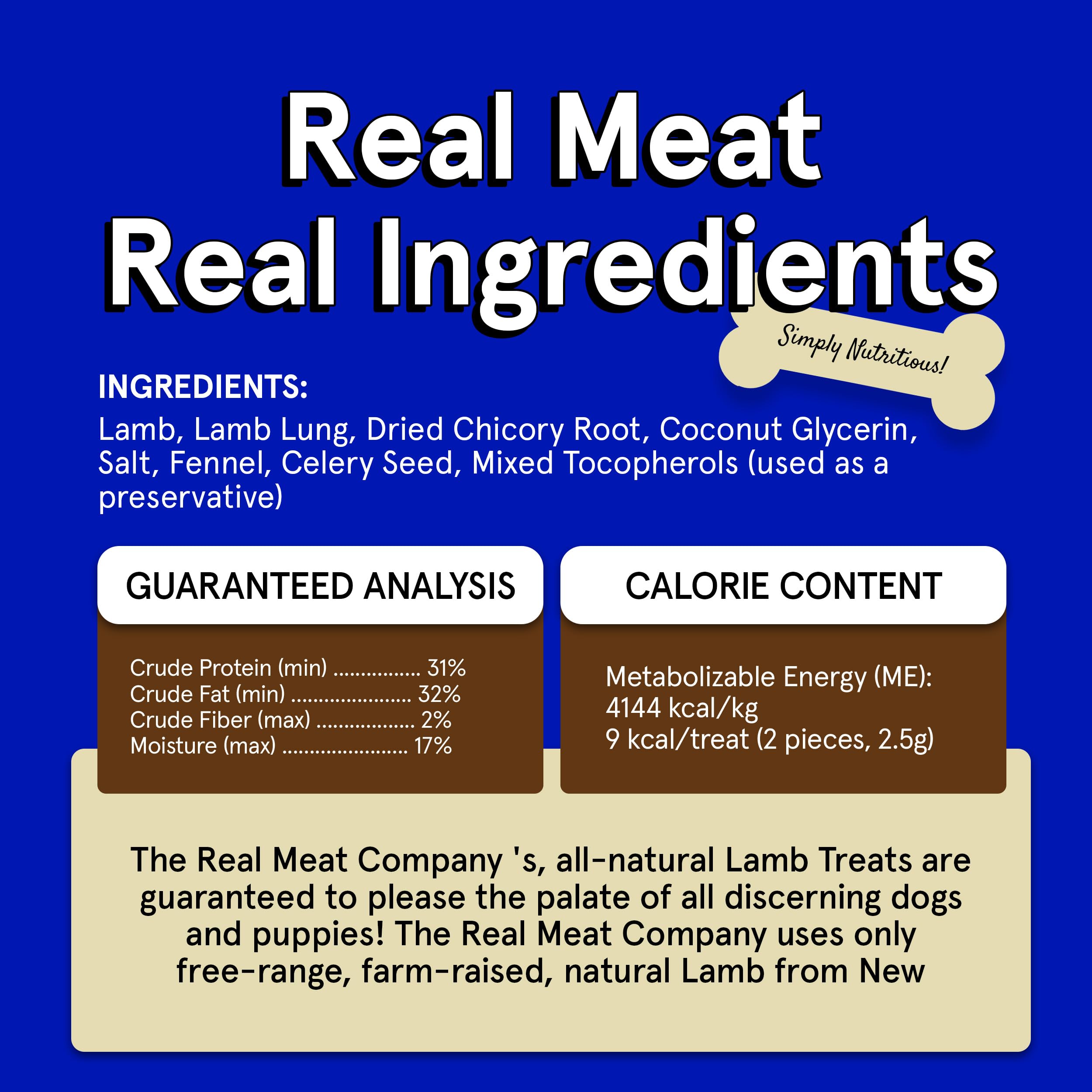 TRMC jerky d'agneau portions 12oz, récompense rapide et pratique.