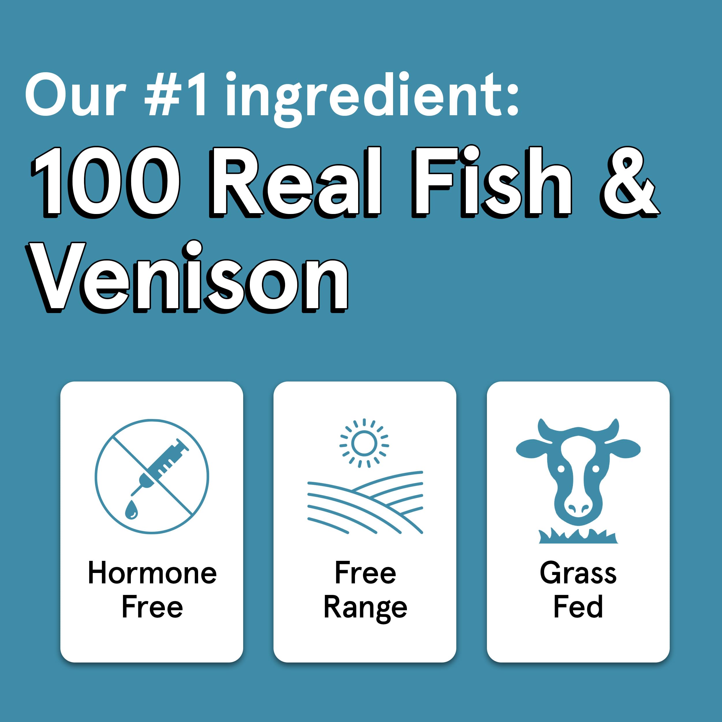TRMC Friandises Chien Poisson et Venaison Jerky, tranches croustillantes pour l’entraînement.