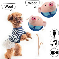 Tropame jouet peluche interactif chien, zip lavable pour lavage facile.