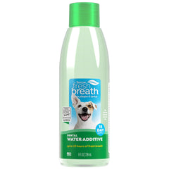 TropiClean Additif Eau Haleine Fraîche — bouteille, haleine plus fraîche pour chien.
