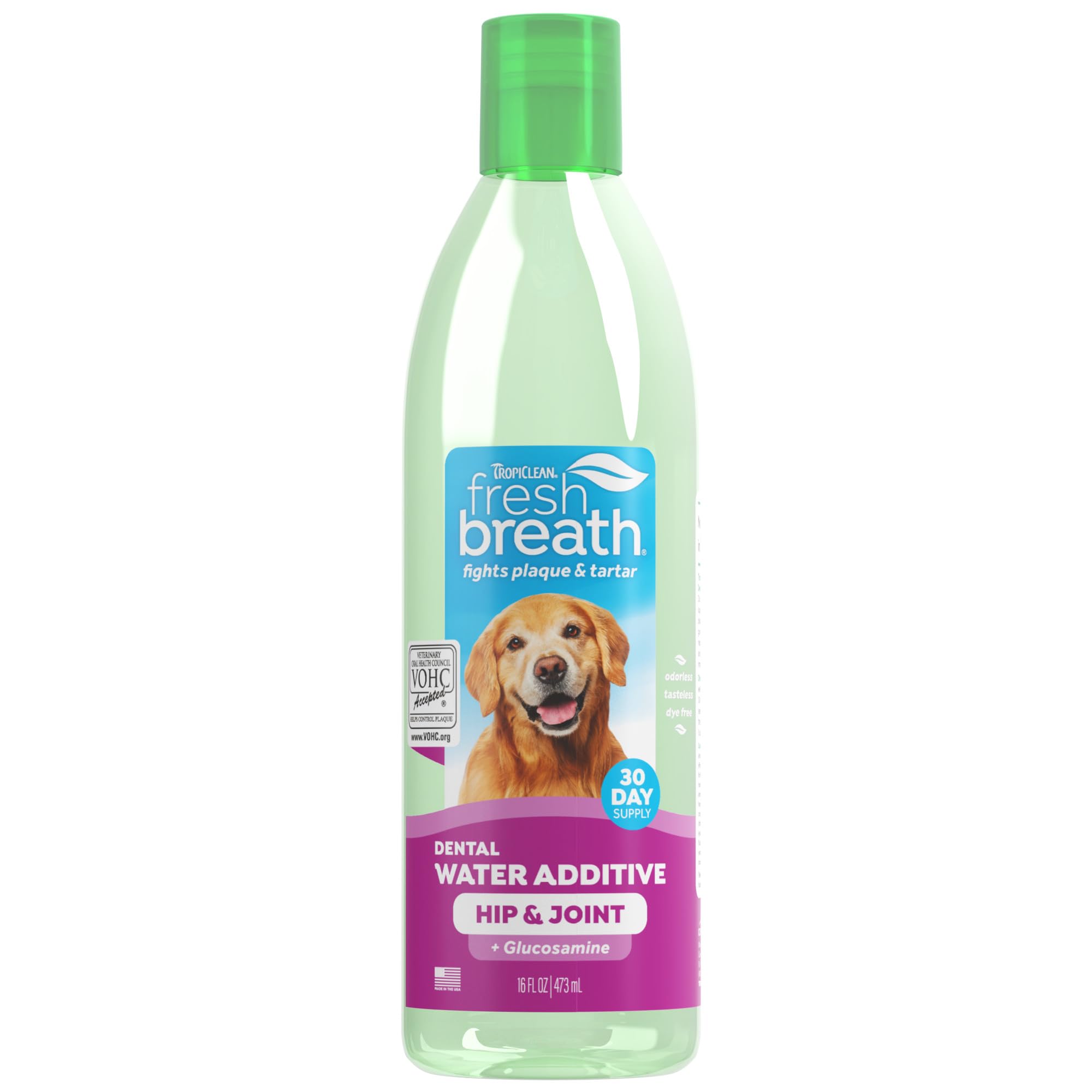 TropiClean Additif eau haleine frais chien, haleine plus fraîche possible