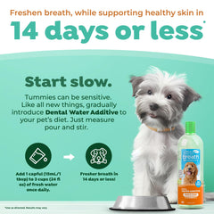 TropiClean bouche chien, démonstration du soin buccal ciblé.