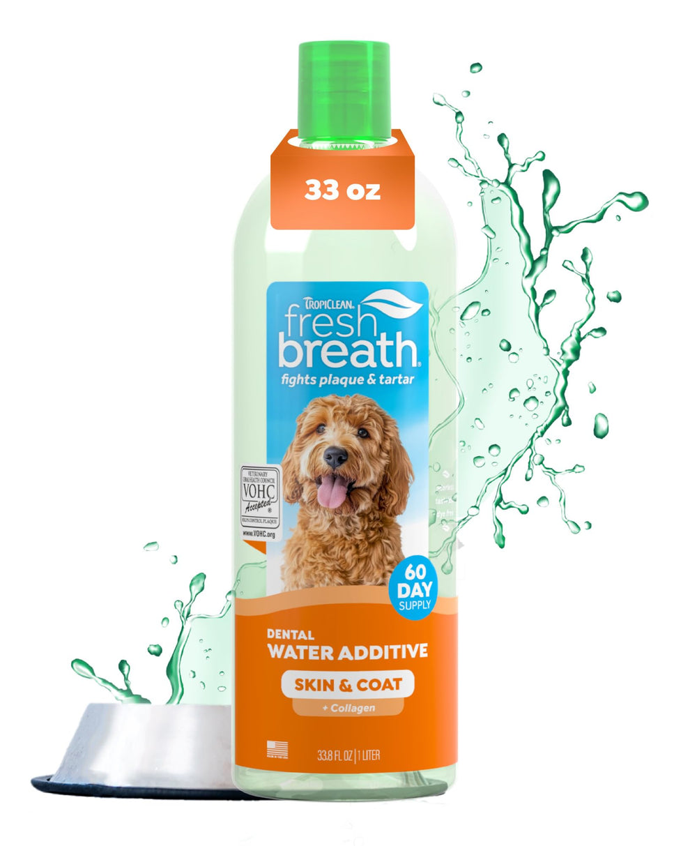 TropiClean bouteille eau haleine, haleine plus fraîche pour chien.
