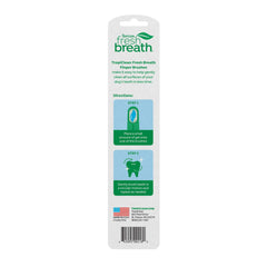 Brins en silicone doux TropiClean, brosse-doigt pour gencives sensibles.
