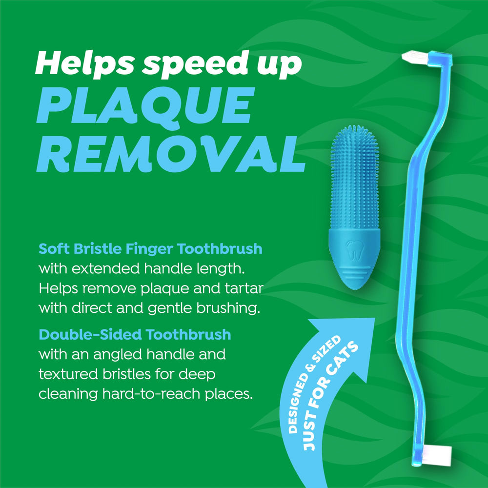 TropiClean brosse à dents chat doigt silicone: nettoyage ciblé facile