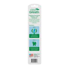 Poignée ergonomique TropiClean TripleFlex pour une prise en main confortable lors du brossage.