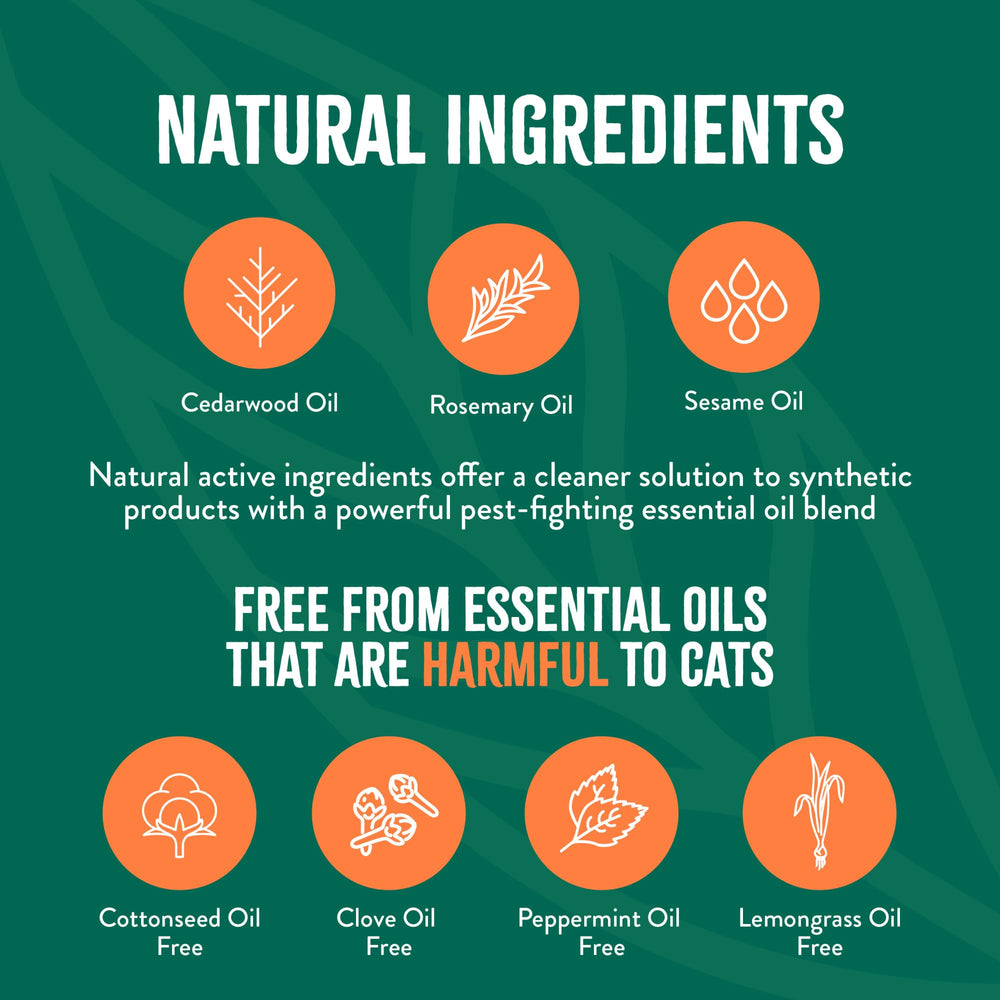 TropiClean cèdre romarin huiles — ingrédients naturels pour une défense efficace