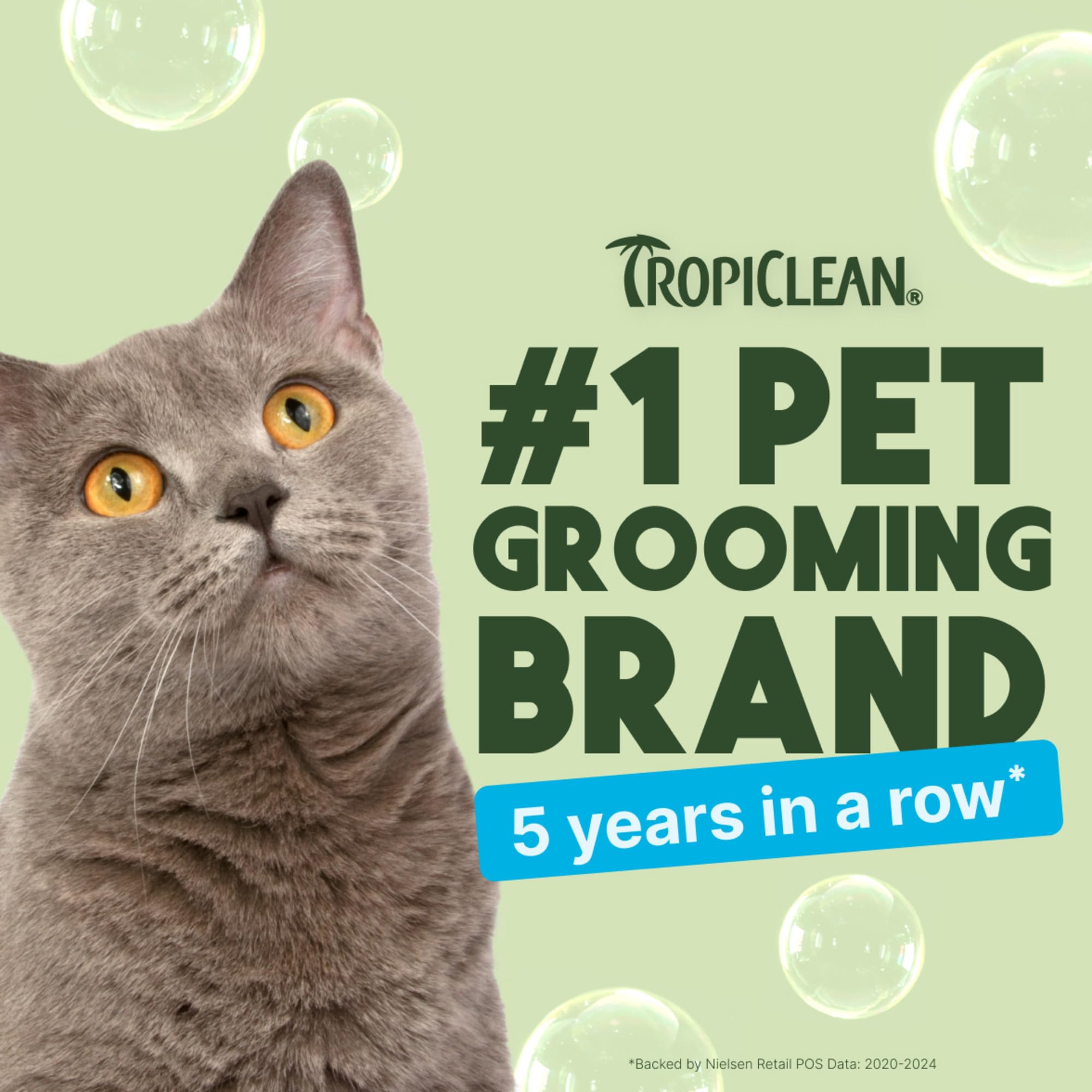 TropiClean Chat Poil Soyeux Après Shampoing: pelage doux et soyeux sans effort.