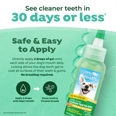 TropiClean dentifrice chien gel beurre de cacahuete, goût apprécié et sain.