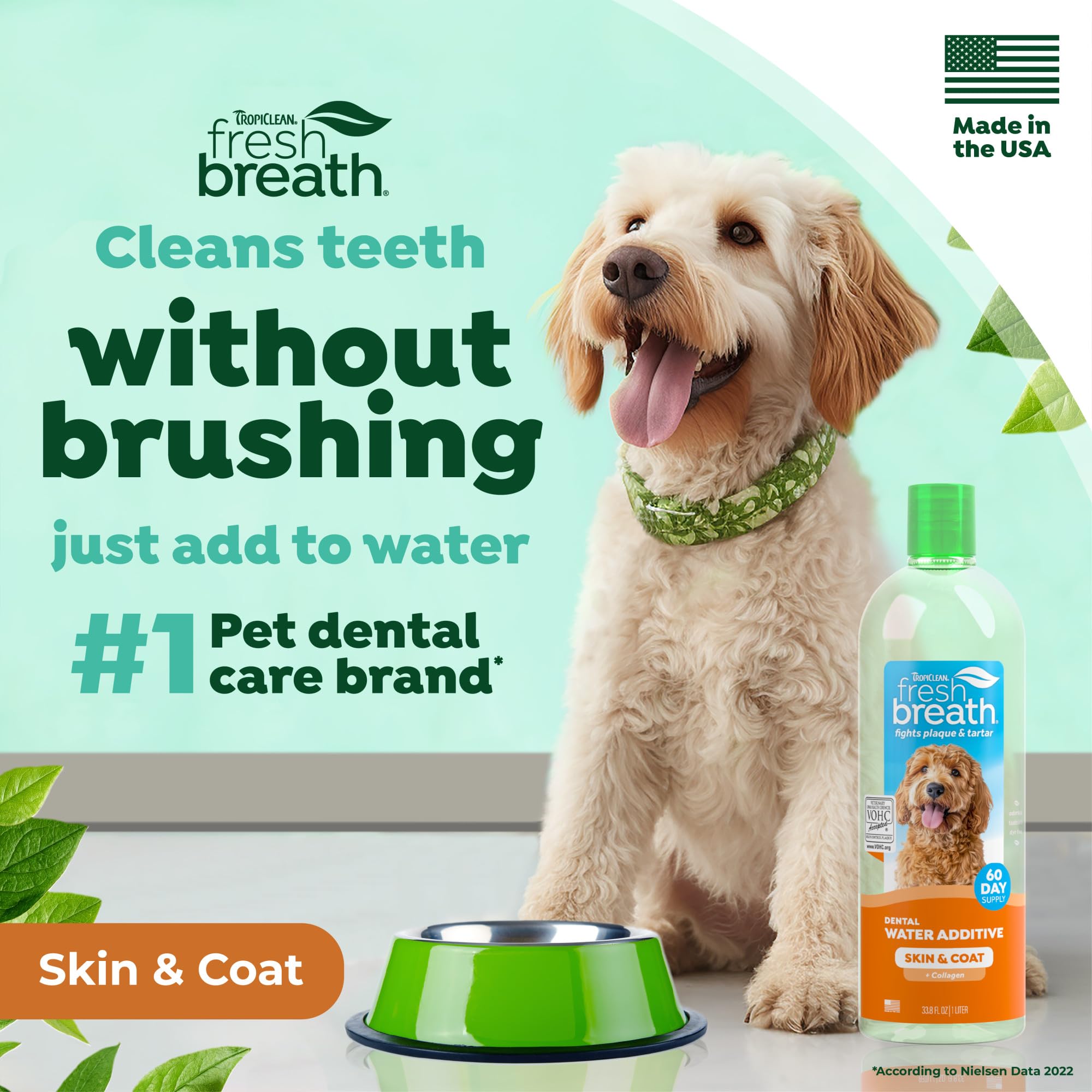 TropiClean doseur mesure eau chien, dosage précis au quotidien.