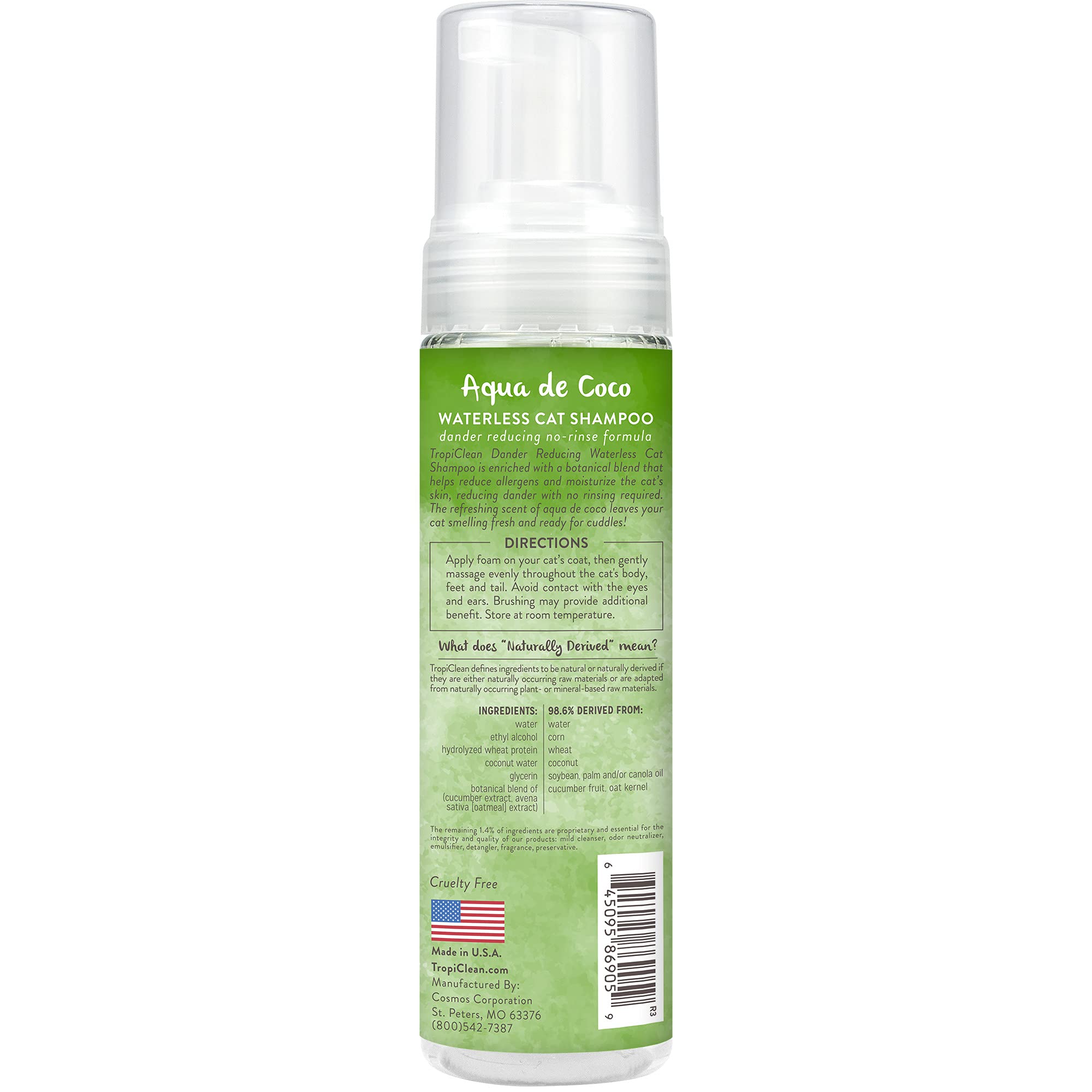 TropiClean Ensemble Soin Chat Déodorant Spray Lingettes hypoallergéniques: rituel quotidien pratique.