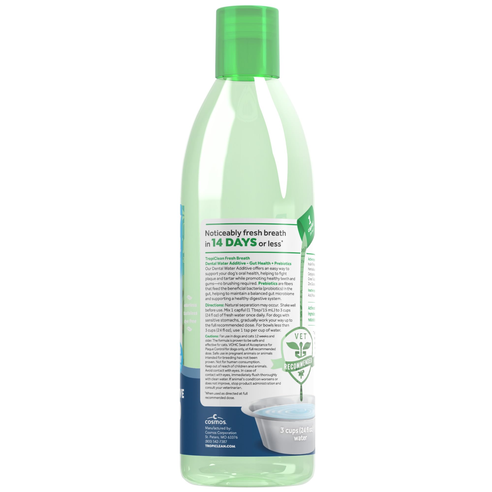TropiClean Flacon Additif Eau 16oz — pratique à utiliser au quotidien.