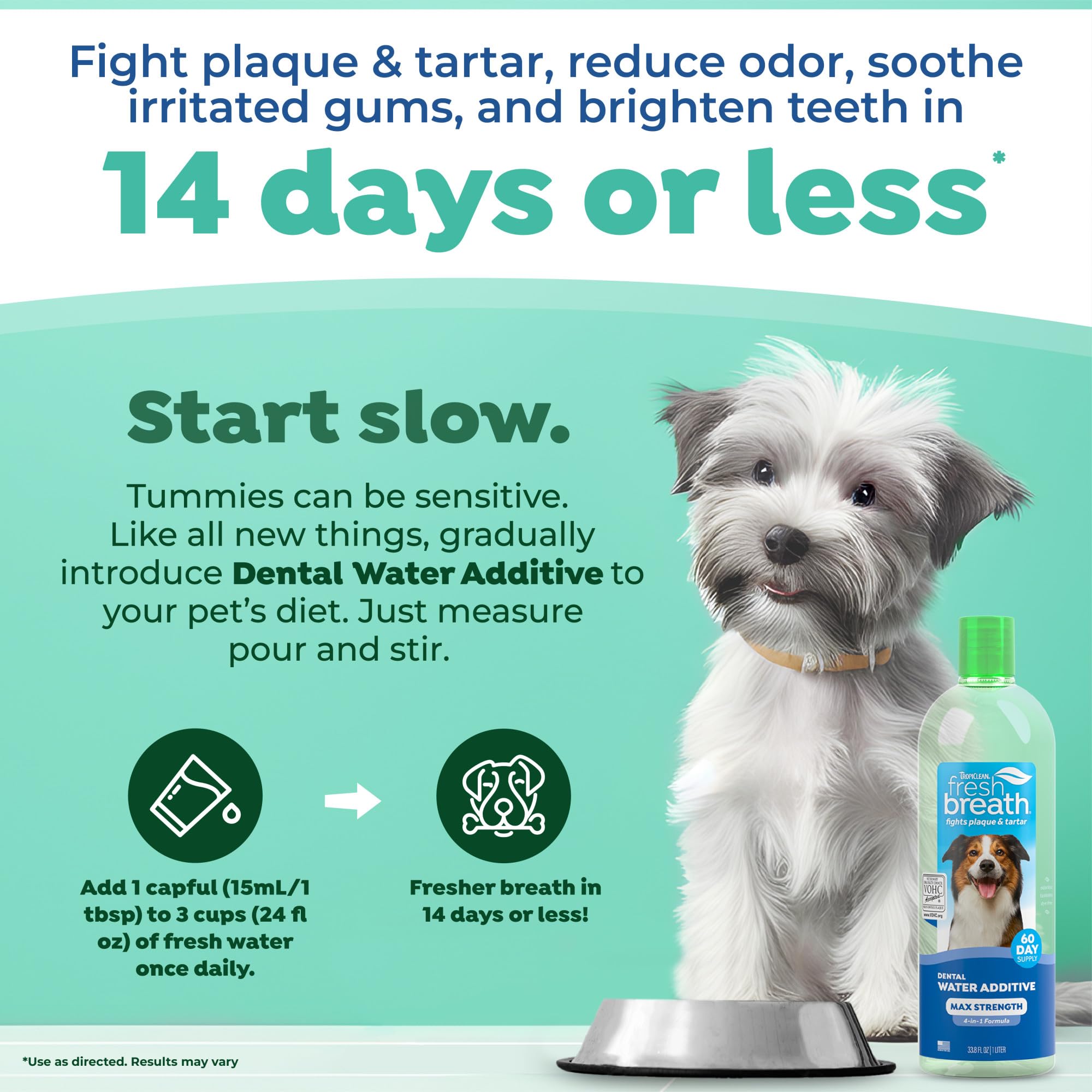 TropiClean Fresh Breath: nettoyage dentaire via eau pour chiens.