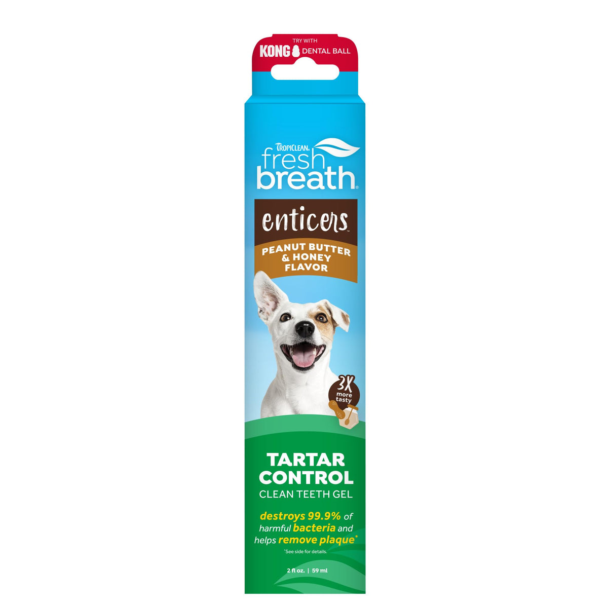 TropiClean Haleine Fraîche – emballage dentifrice chien pour haleine plus fraîche et dents propres.