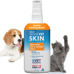 TropiClean HomeVet flacon pulvérisateur soulage rapidement demangeaisons chez chiens et chats