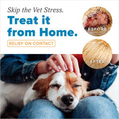 TropiClean HomeVet crème pour pattes irritées, soin ciblé