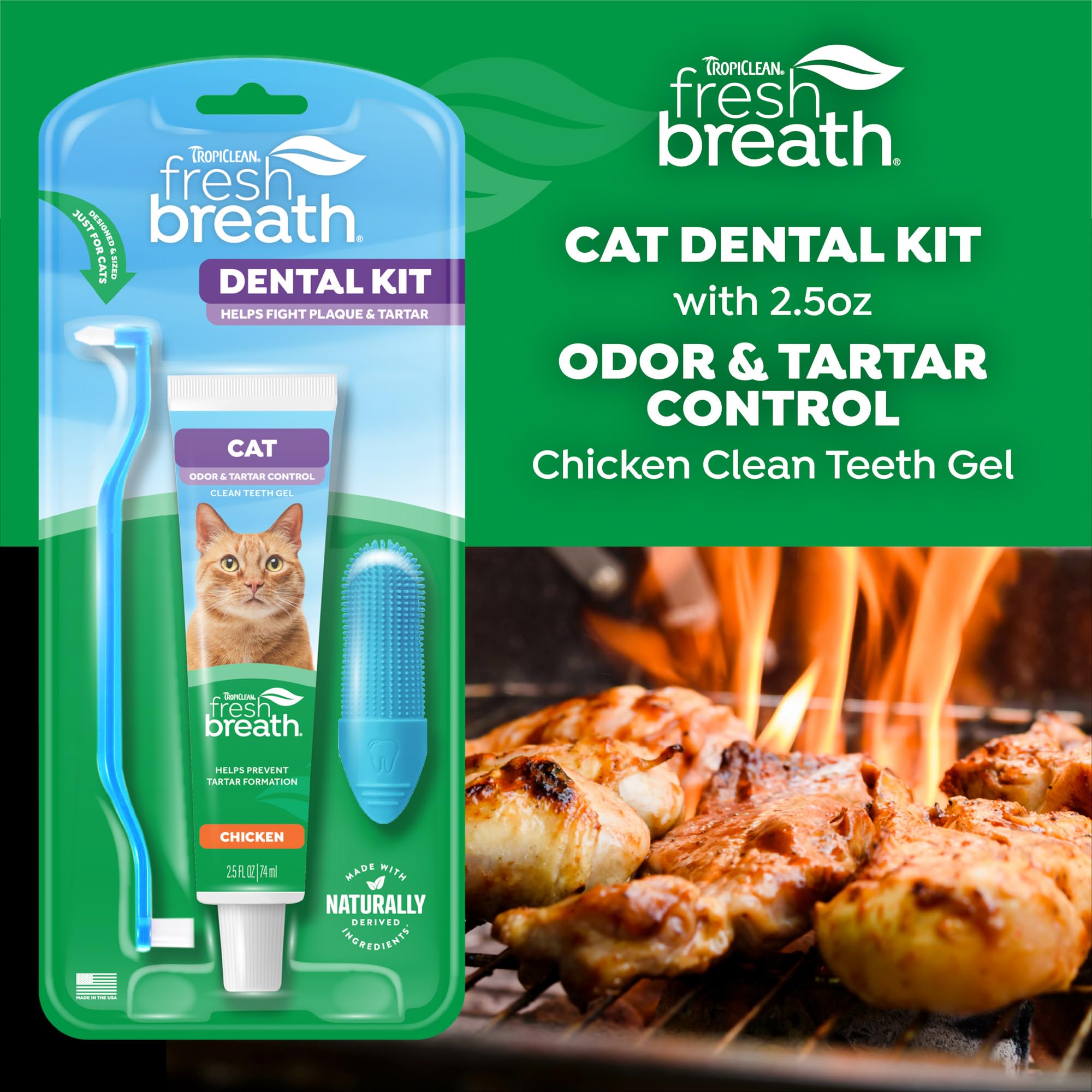 TropiClean kit soin dentaire chat complet: solution pratique