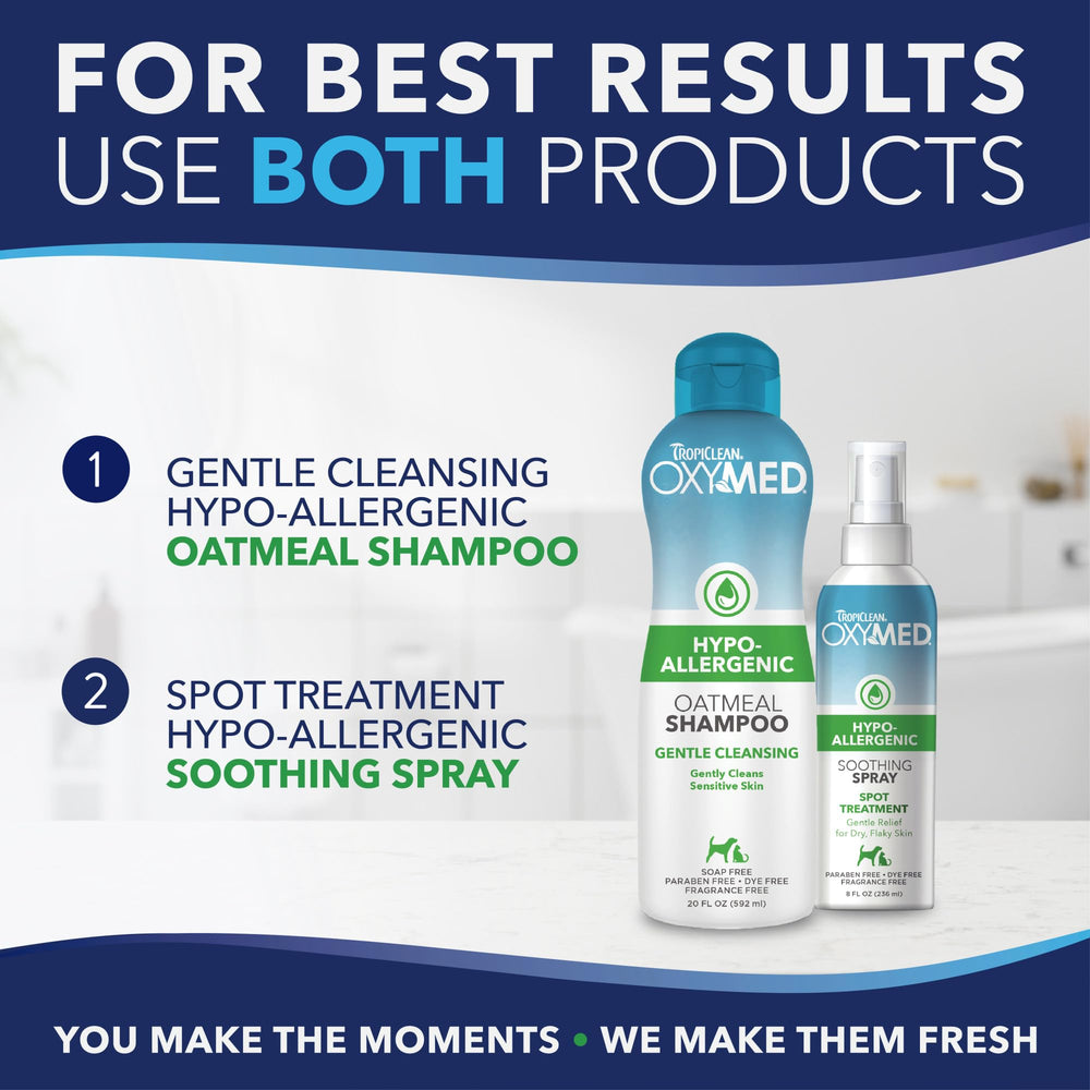 TropiClean OxyMed – Application quotidienne facile pour les soins corporels
