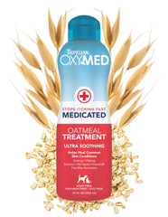 TropiClean Oxymed – bouteille, soulage rapidement les démangeaisons chez chiens et chats.