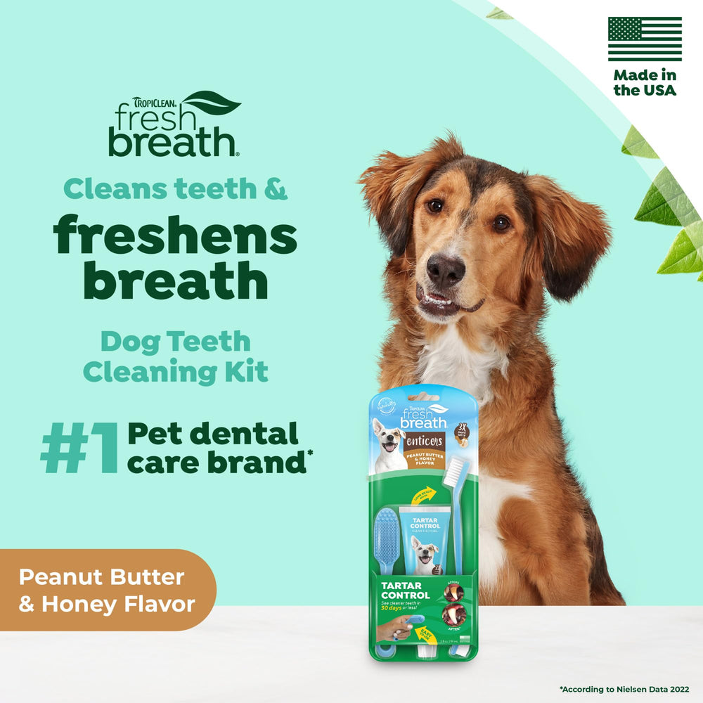 TropiClean pâte dentifrice arôme cacahuète miel rend le brossage plus appétent