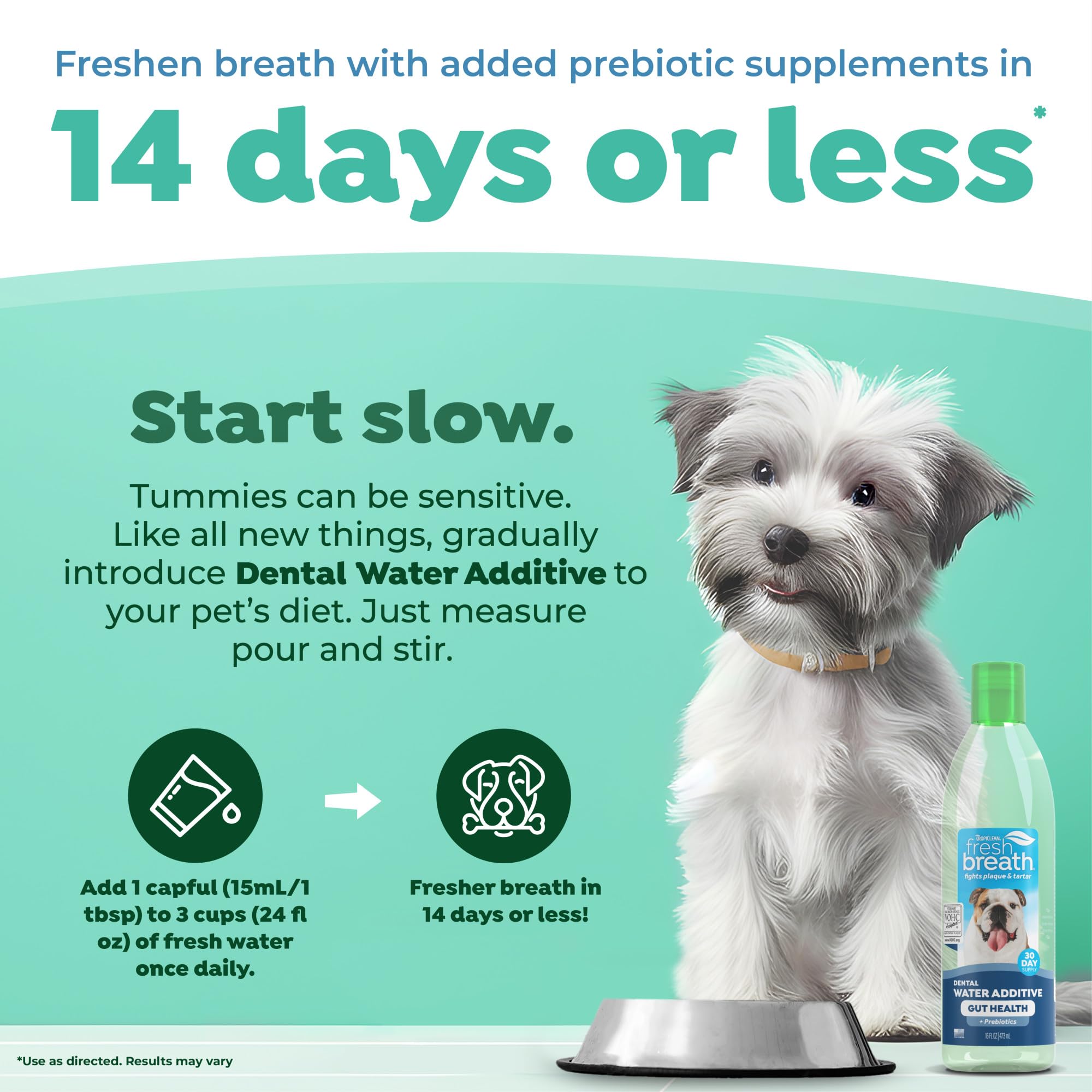 TropiClean Propreté Bouche Dentaire Chien — contribue à réduire plaque et tartre.