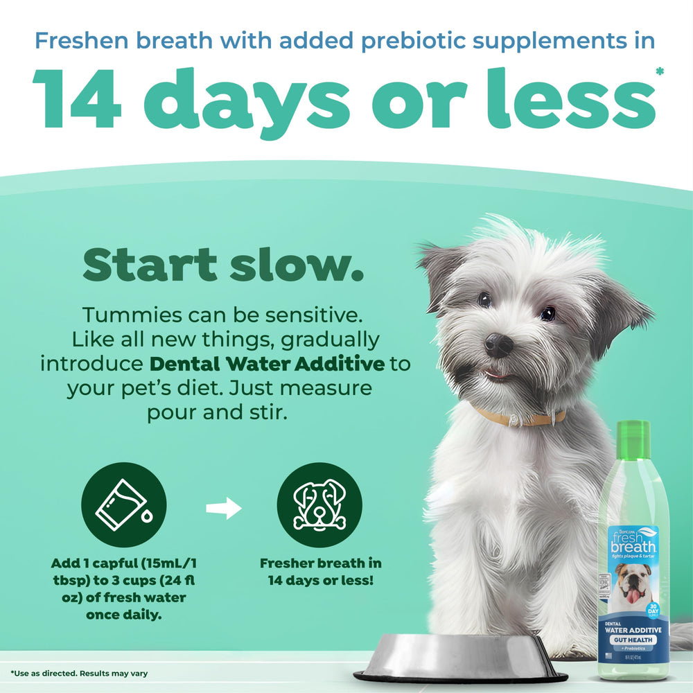 TropiClean Propreté Bouche Dentaire Chien — contribue à réduire plaque et tartre.