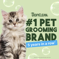 TropiClean Shampoing Doux pour chaton et chat, étiquette claire