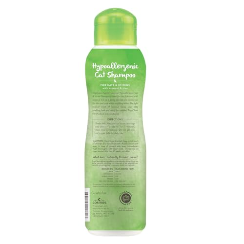 TropiClean Shampoing Doux pour chaton et chat, lavage durable et efficace