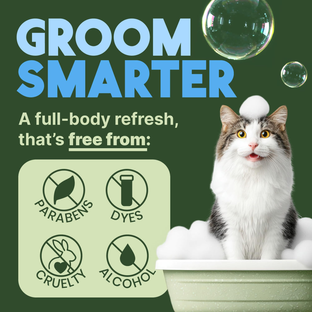 TropiClean Shampoing Doux pour chaton et chat, lavage facile