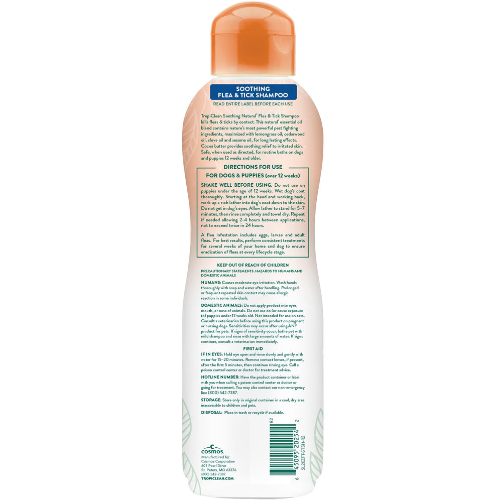 Shampoing TropiClean fabriqué aux États-Unis – qualité et soin pour votre chien.
