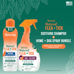 TropiClean Spray Literie pour chien, pulvérisateur sur lit, environnement propre.