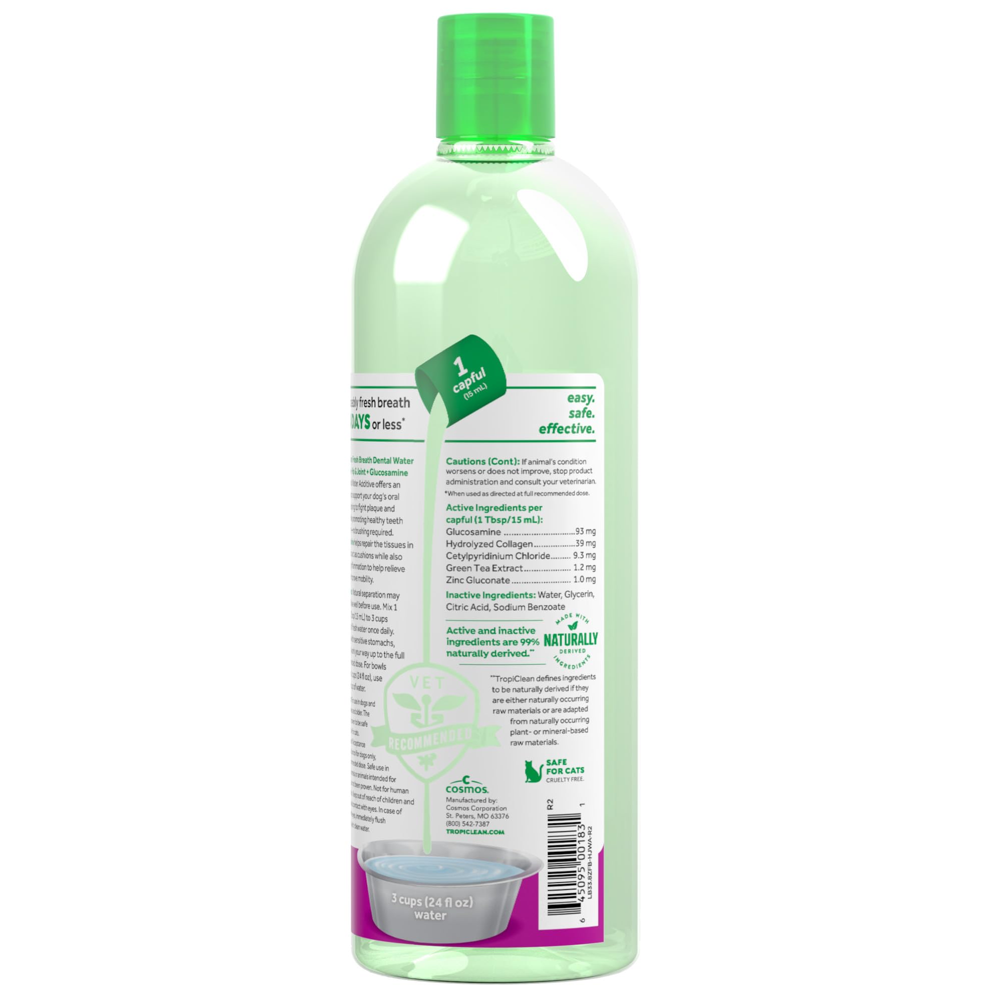 Utilisation quotidienne dans l’eau avec TropiClean.