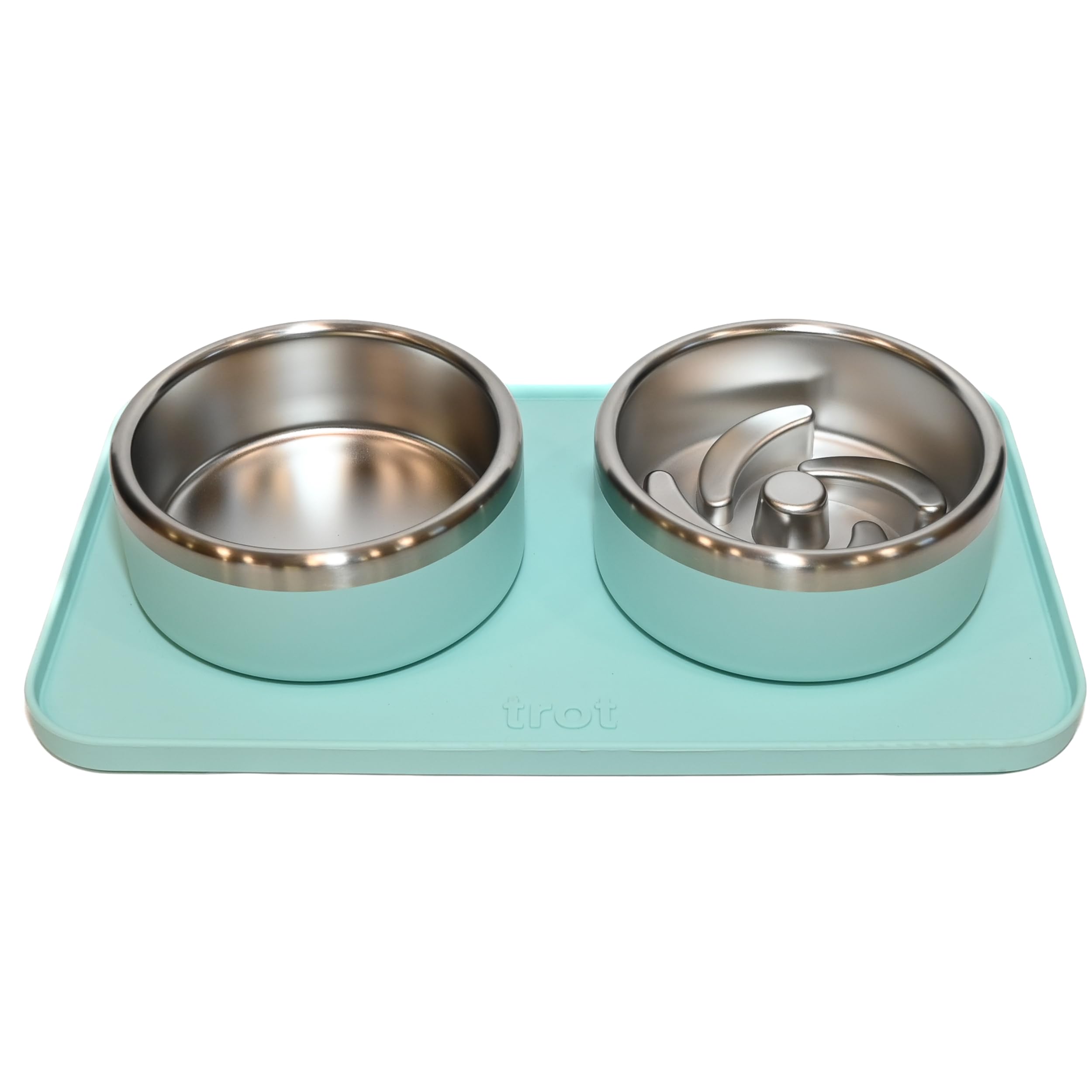 Bol inox Trot pour chien petit, anti-glisse et repas plus propres.