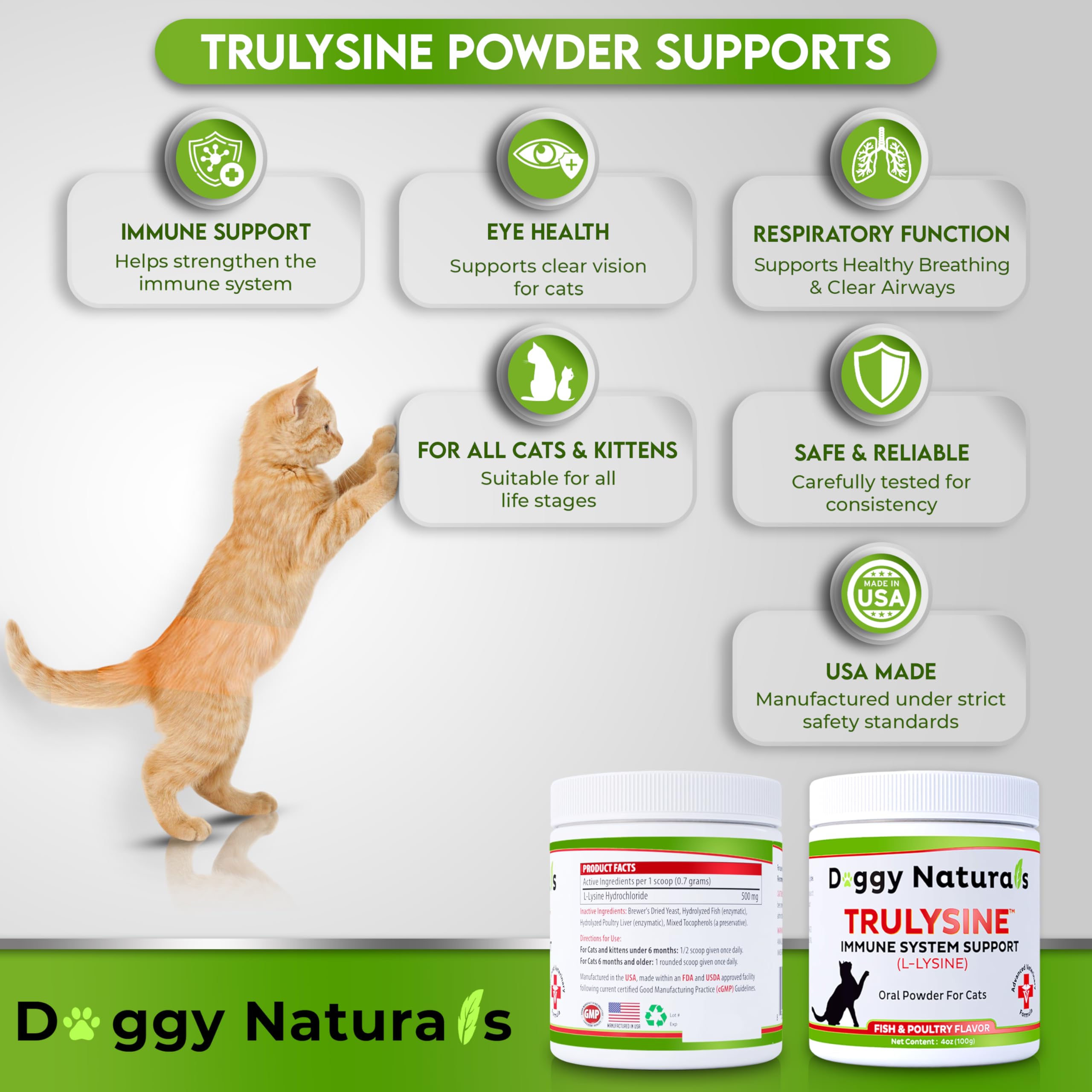 Poudre Trulysine pour chat, granulés faciles à mélanger.