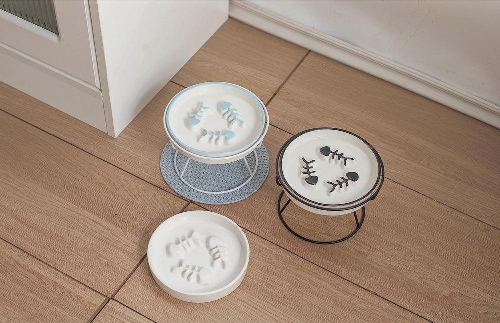 TRUNDISAN assiette-chat pour plusieurs chats, partage facile et propreté.