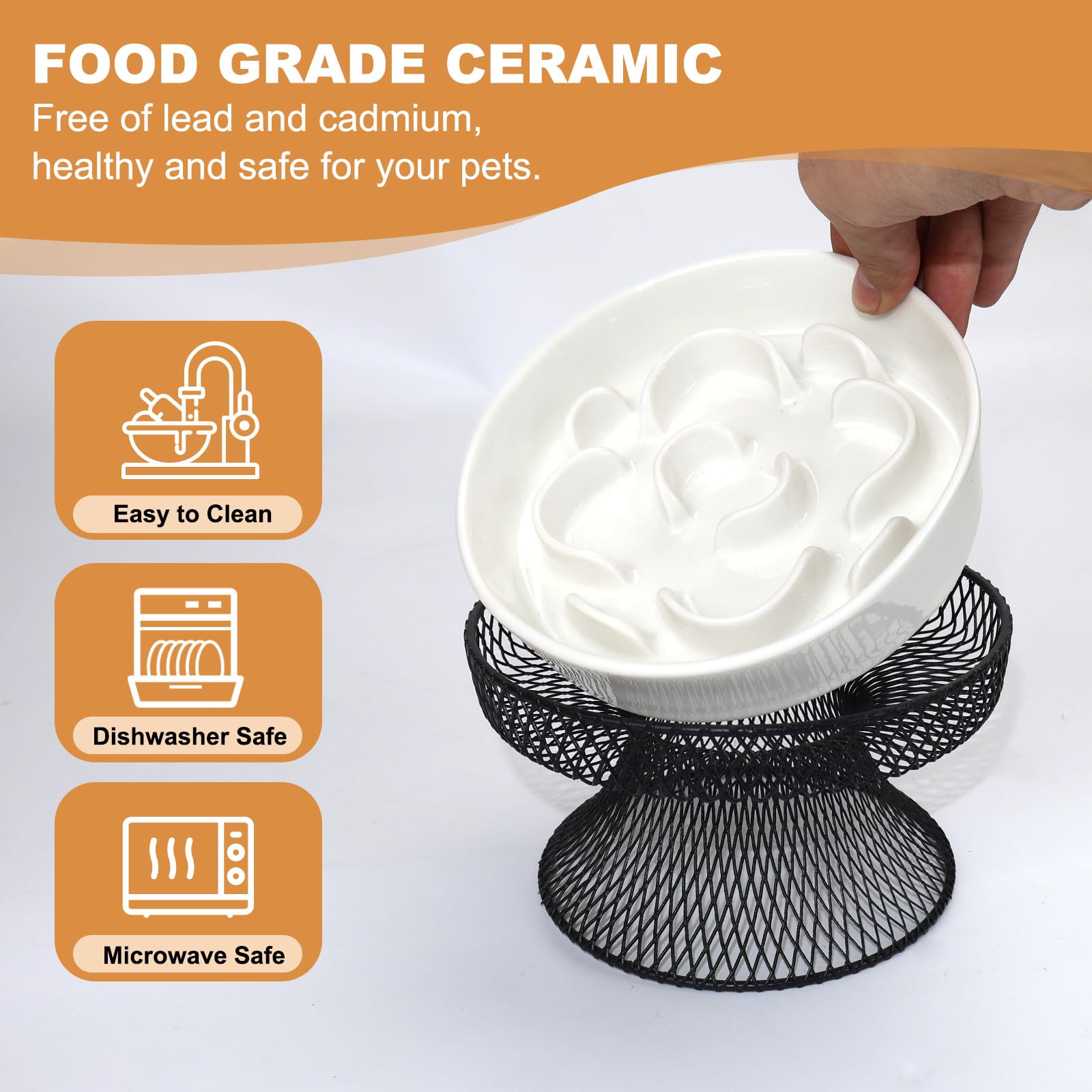 TRUNDISAN favorise une posture confortable lors du repas du chat.