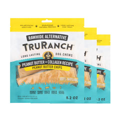TRURANCH chips collagene emballage 3 sacs: pratique pour récompenser votre chien.