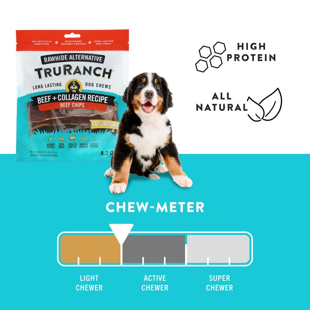 TRURANCH Collagen Chips pack valeur, pratique pour plusieurs chiens à la maison.
