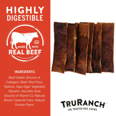 TRURANCH Collagen Chips texture robuste, peut aider à nettoyer les dents lors du mastiquage.