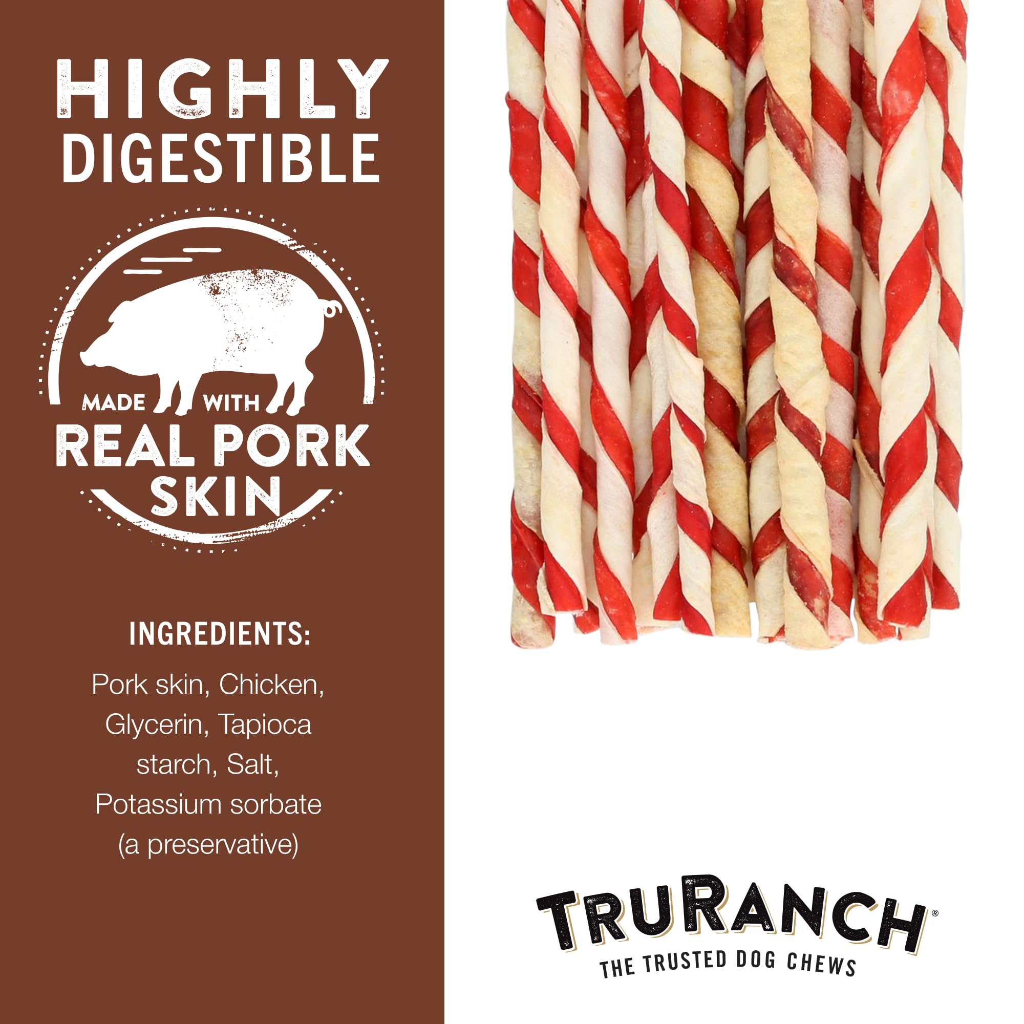 TRURANCH digestible-peau-porc: alternative sans cuir cru, digestion facilitée.