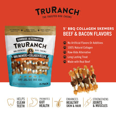 TRURANCH morceaux poulet collagène pour chiens, apport protéique élevé et digestibilité.